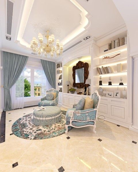 Mẫu sofa đơn cao cấp biệt thự EuroLand